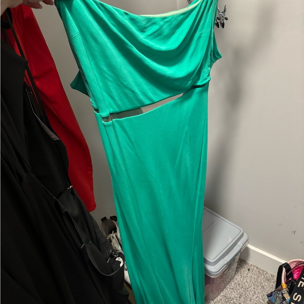 strapless maxi gown green lovers and friends